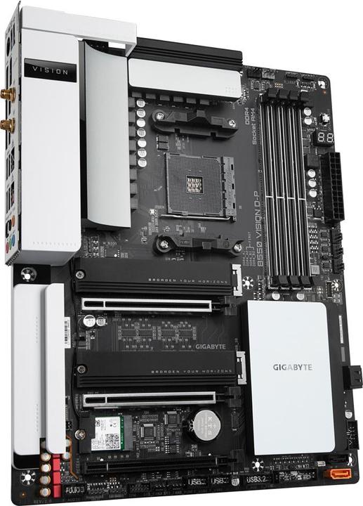 Produktbild Gigabyte MB B550 VISION D-P B550,AM4AMD (AM4, AMD B550, ATX)