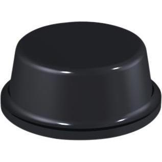 RND Components Gummifüsse, Zylindrisch, 10x10x4mm, 65 Shore A, Schwarz, Elektronikzubehör + Gehäuse, Schwarz