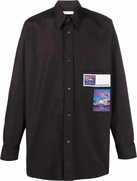 Valentino Garavani Water Nights Patches Shirt (40)