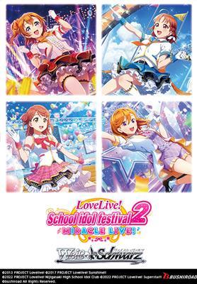 Actual product image Bushiroad Love Live School Idol Festival 2 MIRACLE LIVE! Booster Display (16) - White Black TCG - EN (English, Booster display)