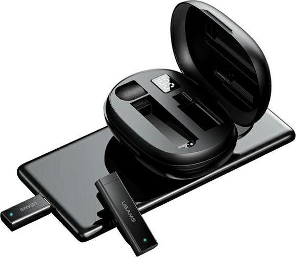 Productafbeelding Usams Bezprzewodowy mikrofon krawatowy ENC 2.4G draadloze Lavalier-microfoon Lightning ZB244MKF01 (U