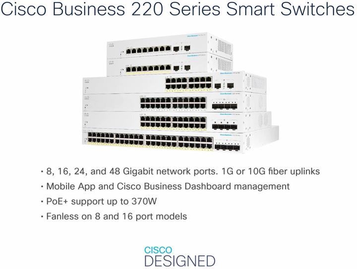 Produktbild Cisco Business 220 Series CBS220-24FP-4G (28 Ports)