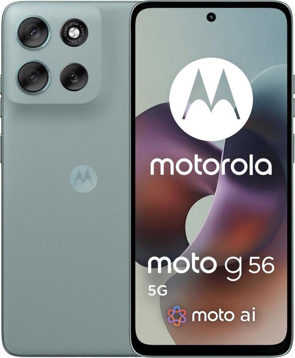 Actual product image Motorola Moto G56 (256 GB, Gray Mist, 6.72", Hybrid Dual SIM, 5G)