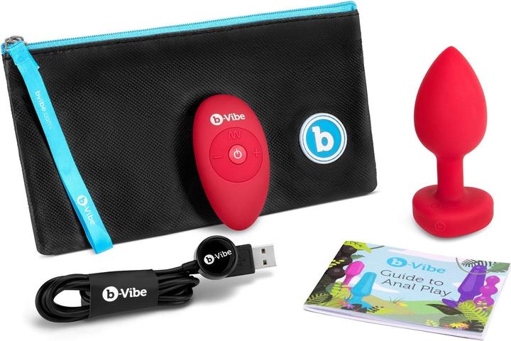 Produktbild Earthly Body B-Vibe - Vibrating Heart Plug M/L Red