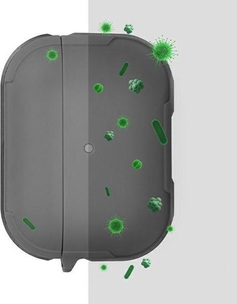 Productafbeelding Uniq etui Valencia AirPods Pro szary/gunmetal grey Antimicrobial (Hoofdtelefoon hoes)