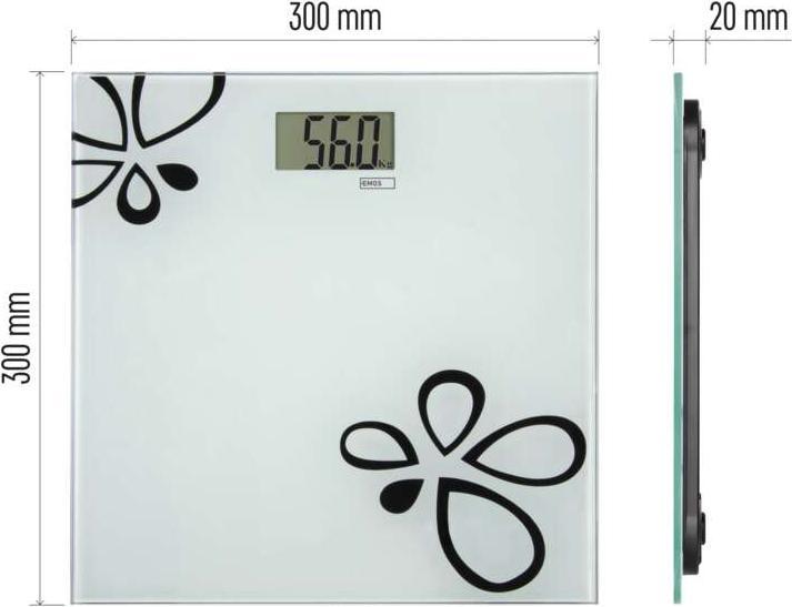Immagine prodotto Emos Bilancia pesapersone digitale EV105 (180 kg)