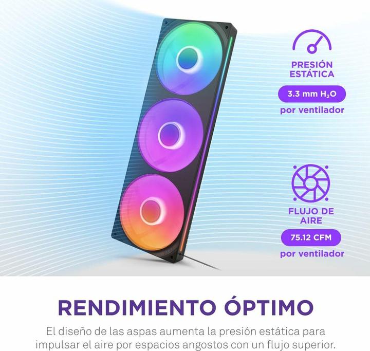 Productafbeelding NZXT F360 RGB CORE (zwart) (120 mm, 1 x)