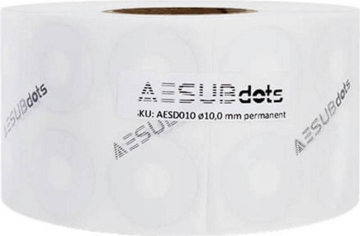 Actual product image Aesub dots retro easy remove 3 mm - Referenzpunkte mit leichter Klebekraft für optische Messverfahren