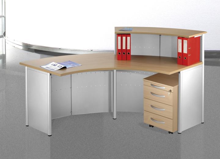 Productafbeelding Kerkmann Receptiebalie Genua beuken, zilver 116,0 x 70,0 x 115,0 cm