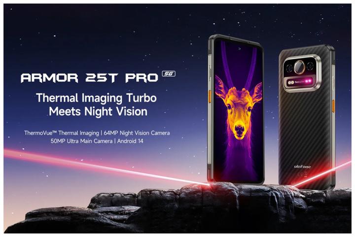 Produktbild Ulefone Armor 25T Pro (256 GB, Frost Black, 6.78", Dual SIM, 5G)