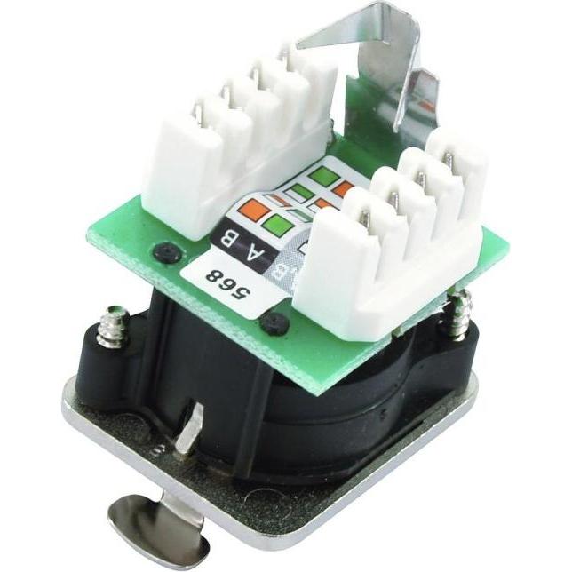 Thumbnail - Neutrik RJ45 Datensteckverbinder EtherCon D Serie Buchse, gerade NE8FDV-YK Pole: 8P8C NE8FDV-YK Nickel NE8F, Elektronikk...