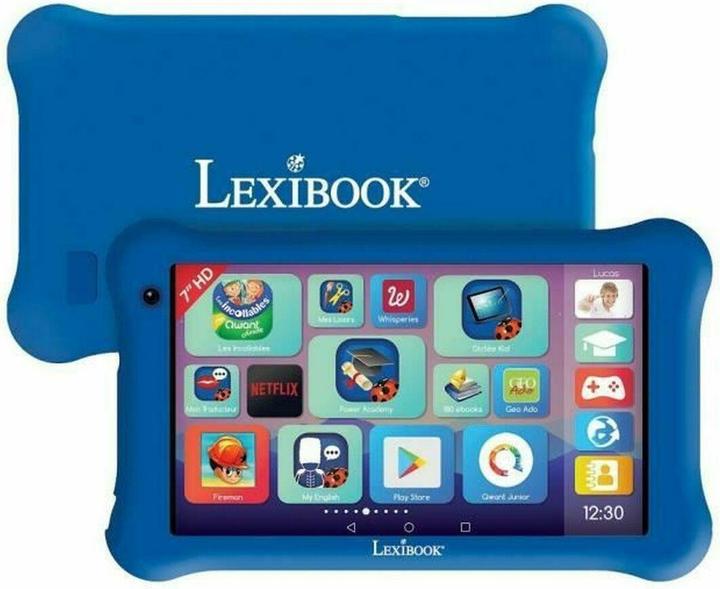 Lexibook Tablette LexiTab Master 7 pouces à contenu éducatif, housse de protection version FR (Français)