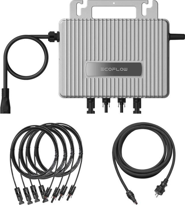 Actual product image EcoFlow Stream Microinverter Con Cavi Per Ac/Pannelli Solari