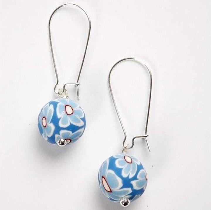 Produktbild Creativ Company Ohrring 25 mm Versilbert, 6 Stk. (Metall)