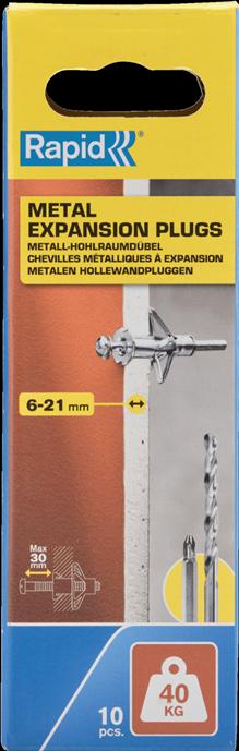 Image du produit Rapid Chevilles métalliques pour cavités (10 pcs)