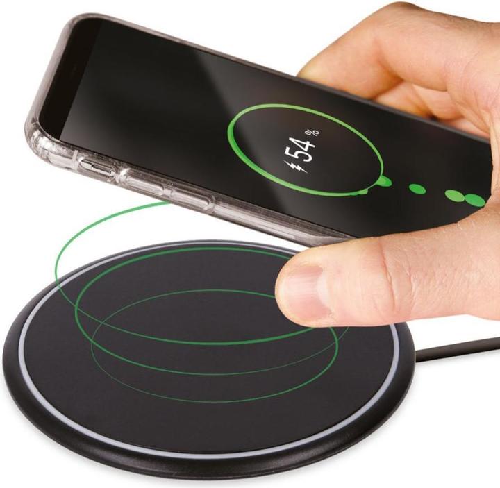 Produktbild Maxlife MXWC-02 kabelloses Ladegerät 10W schwarz (10 W)