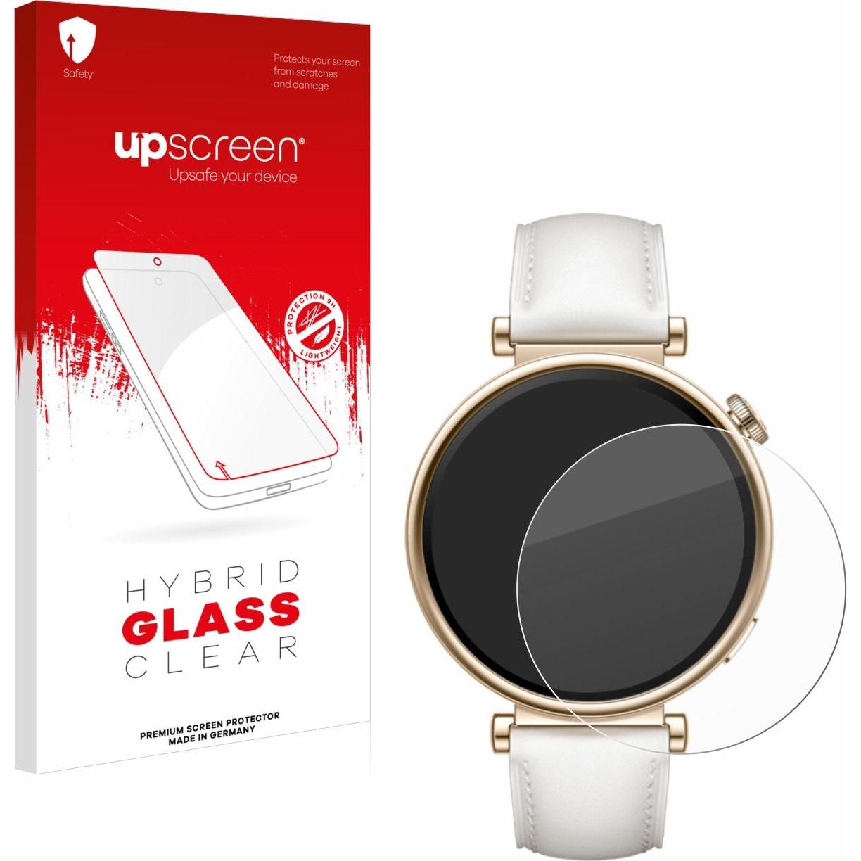 upscreen Scratch Shield Panzerglasfolie, Smartwatch Schutzfolie, Transparent