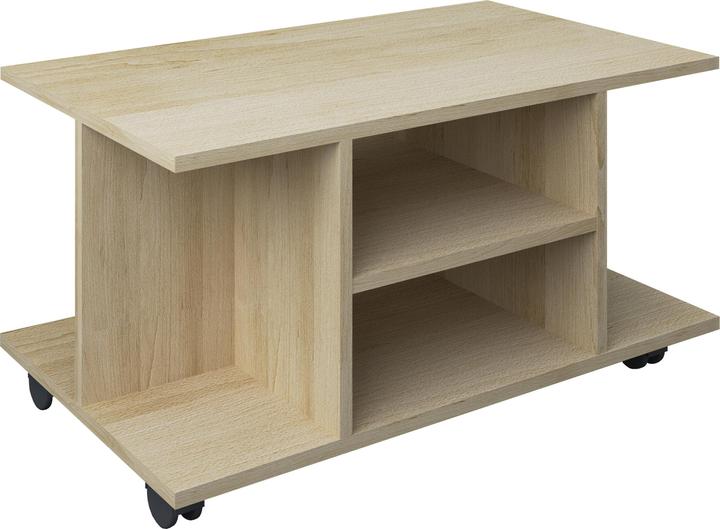 Produktbild VCM Holz TV Lowboard Rollen Fernsehschrank Tisch Konsole rollbar Möbel Fernsehtisch Findalo (80 x 40 x 40 cm)