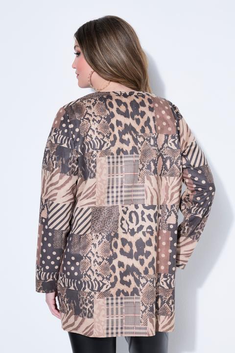 Actual product image Miamoda Veloursjacke, gerade Passform, Alloverprint (56)