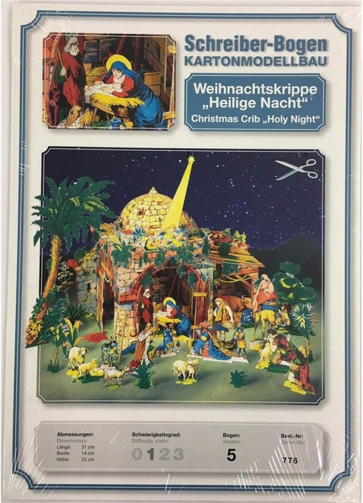 Produktbild Schreiber-Bogen Kartonmodellbau Weihnachtskrippe