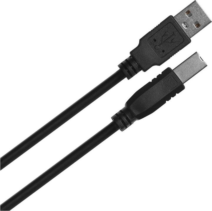 Image du produit Lanberg CA-USBA-11CC-0010-BK Câble USB USB 2.0 USB B (1 m, USB 2.0)