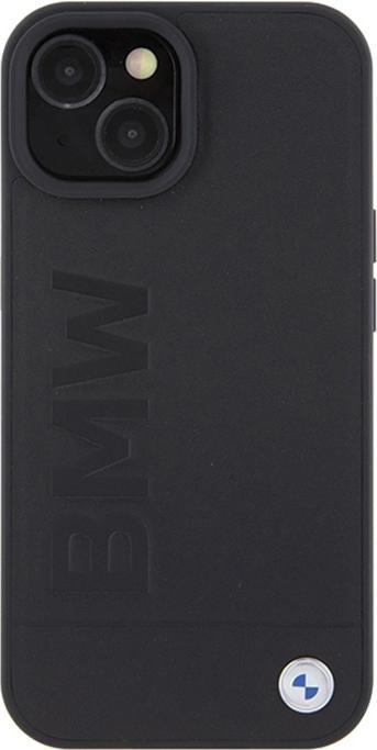 Immagine prodotto BMW BMHCP15SSLLBK iPhone 15 6,1" in pelle nera con timbro a fuoco (Apple iPhone 15)