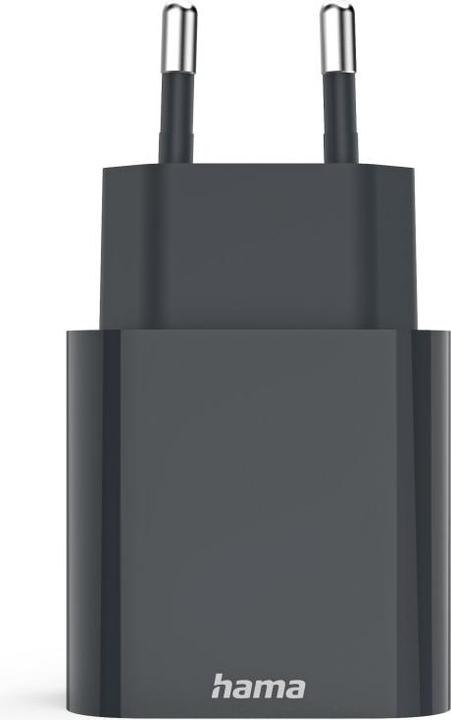 Actual product image Hama Fast charger, USB-C, Power Delivery (PD), 20 W, anthracite (20 W, 1 portion)