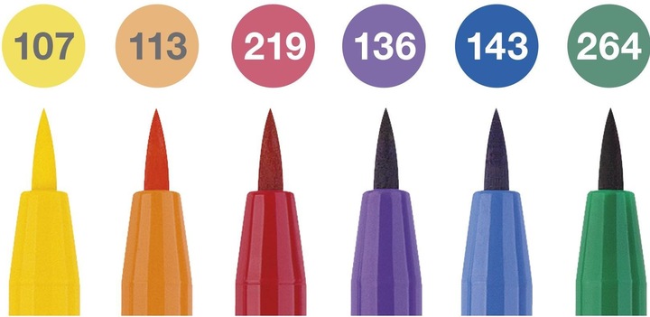 Actual product image Faber-Castell Pitt Artist (Multicoloured, 6 x)
