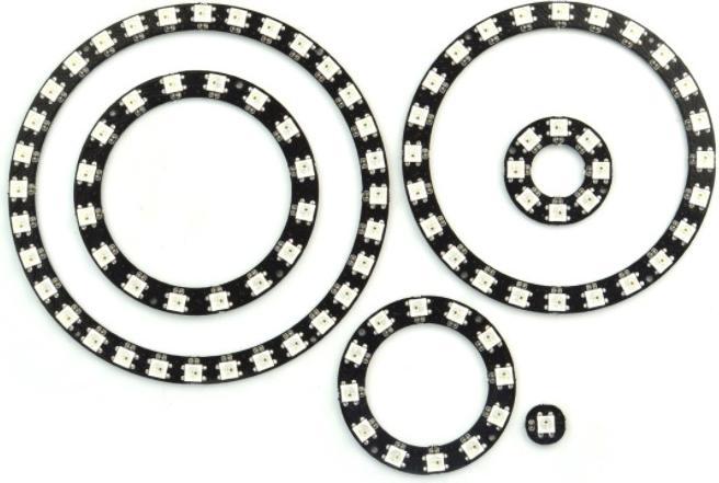 Produktbild DFRobot Neopixel Ring Set mit 1/8/12/16/24/32 WS2812 RGB LED