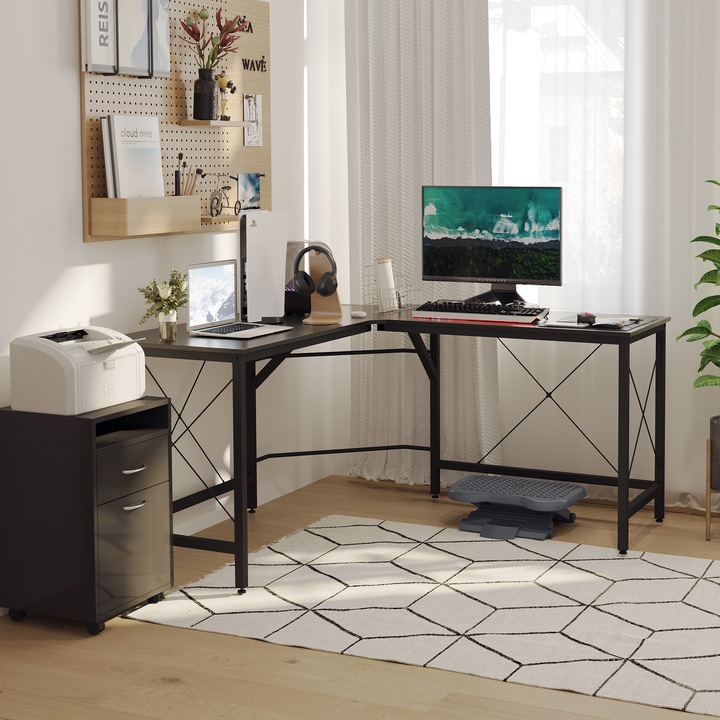 Produktbild Homcom Winkelschreibtisch (150 x 150 x 76 cm)