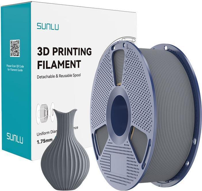 Produktbild Sunlu PLA Classic Grey Filament 1.75mm 1KG (PLA, 1.75 mm, 1000 g)