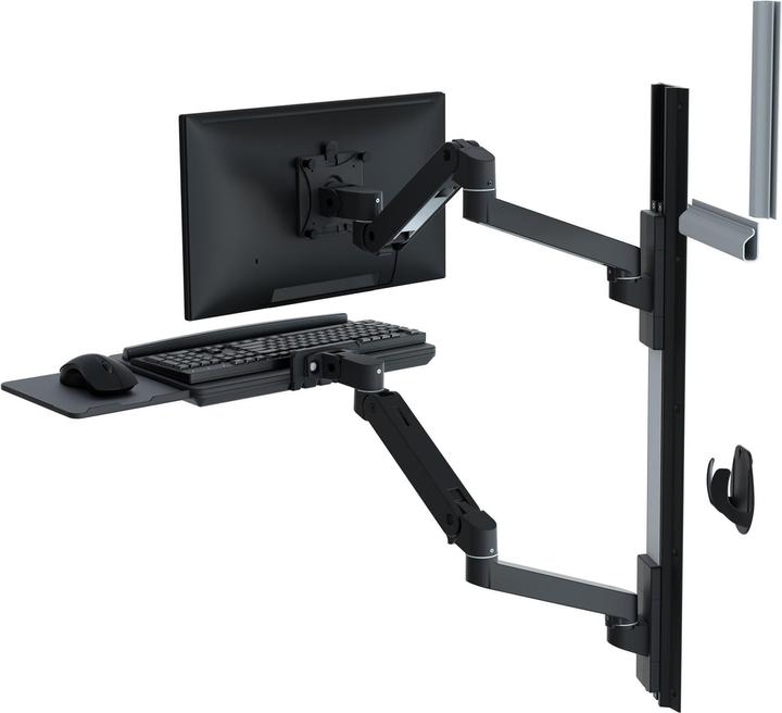 Ergotron LX PRO ARM WALL MOUNT SYSTEM black (Mur, 34", 10 kg)
