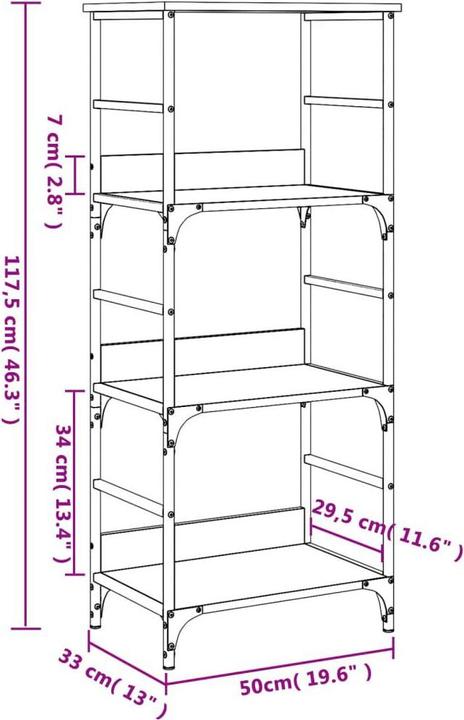 Produktbild VidaXL Ford (50 x 33 x 117.5 cm)