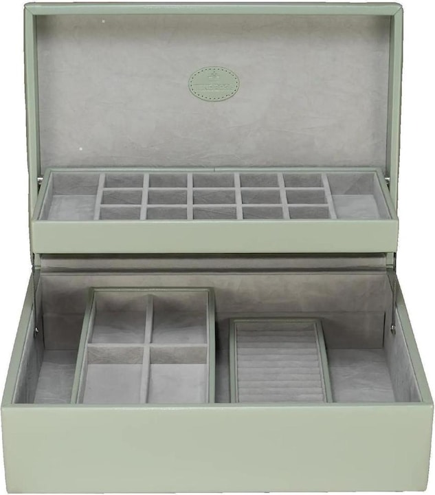 Actual product image Windrose 803350.14 - Charm box with 2 removable inserts Merino Moda sage