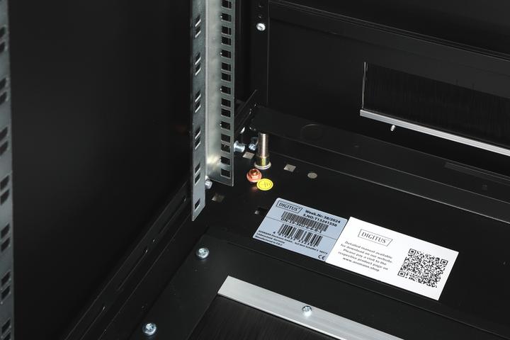 Produktbild Assmann DIGITUS 36HE Netzwerkschrank 1787x600x600 mm Farbe Schwarz RAL 9005 (36 HE, 19 Zoll Rack)