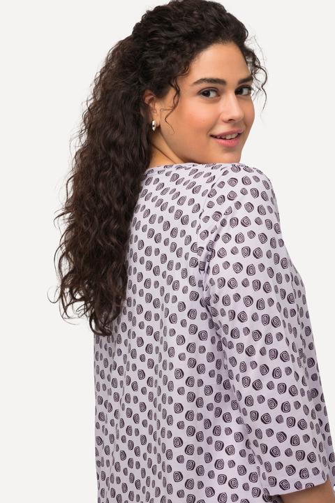 Produktbild Ulla Popken Shirt, Punkte, A-Linie, Carree-Ausschnitt, 3/4-Arm (42, 44)