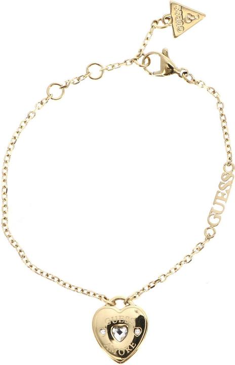Immagine prodotto Guess Charming Gold-Plated Bracelet Amore Jubb05057jwyg (14.60 cm, Acciaio inossidabile, Vetro)