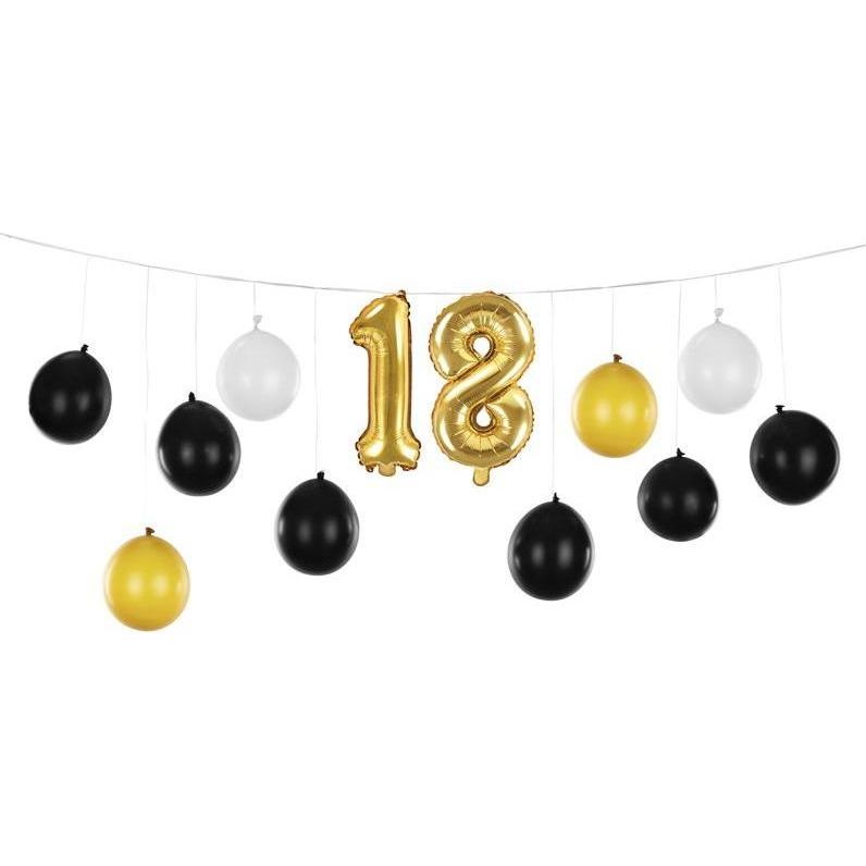 Partydeco Ballongirlande 3in1 18. Geburtstag 260x32cm (1x) (47722025)