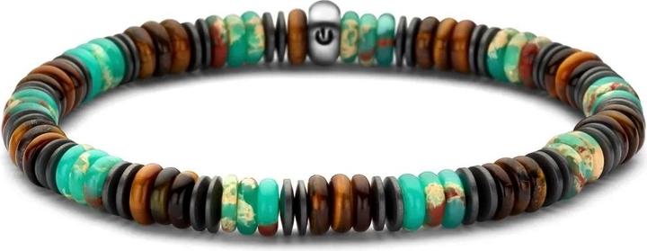 Frank 1967 Beads (Acciaio inossidabile, Ematite, Occhio di tigre)
