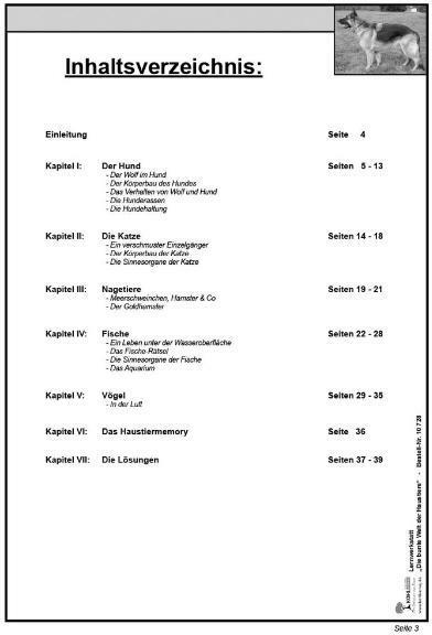 Nährwerte und Zutaten Lernwerkstatt - Die bunte Welt der Haustiere (Deutsch, KOHL VERLAG Der Verlag mit dem Baum, 2007)