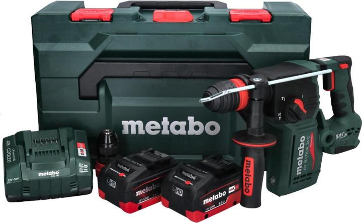 Actual product image Metabo KH 18 LTX BL 24 Q Battery combi hammer 18 V 2.2 J + 2x battery 8.0 Ah + charger + metaBOX (Rechargeable battery operated)