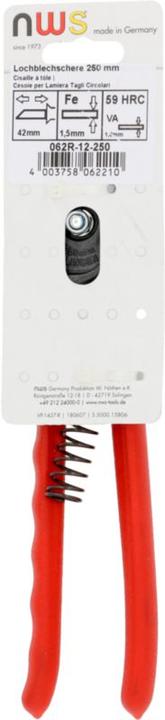 Actual product image NWS Perforated plate shears (250 mm)