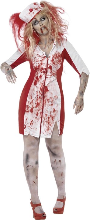 Actual product image Smiffys Womens/Ladies Zombie Nurse Plus Costume Set (3XL)