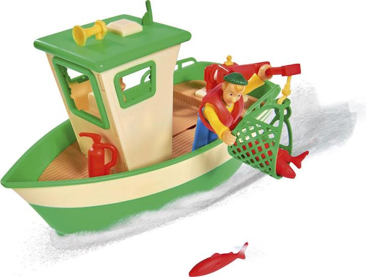 Actual product image Simba Sam Charlie's fishing boat with figure