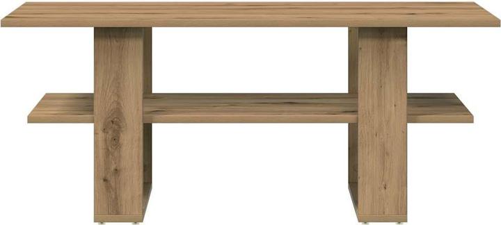 Image du produit vidaXL Table basse chêne Artisan 102x55x42 cm bois composite (102 x 55 x 42 cm)