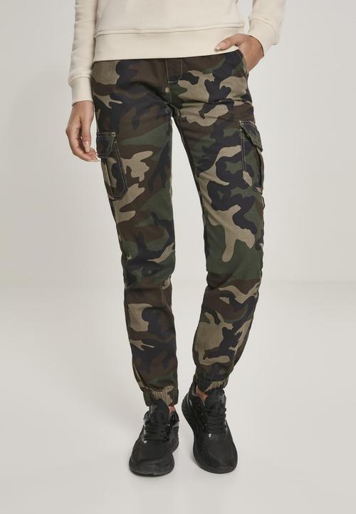 Actual product image Urban Classics Ladies High Waist Camo Cargo Pants (31)