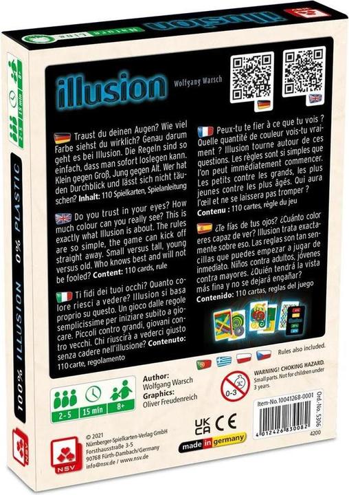 Actual product image ASS Altenburg Illusion - Natureline, card game, for 2-4 players, from 8 years (DE edition) (Czech, English)