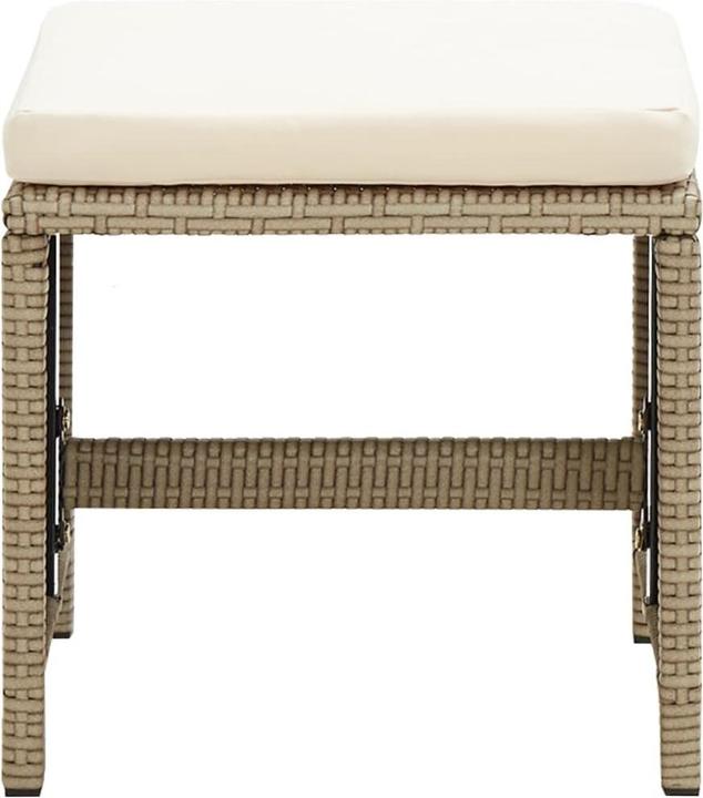 Produktbild vidaXL Gartenstuhl und Hocker