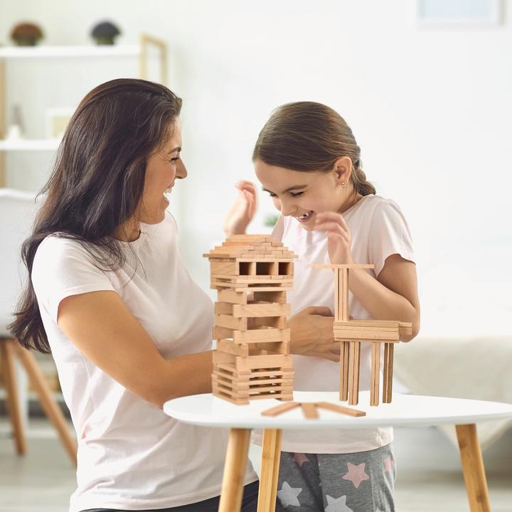 Image du produit Relaxdays Blocs de construction en bois