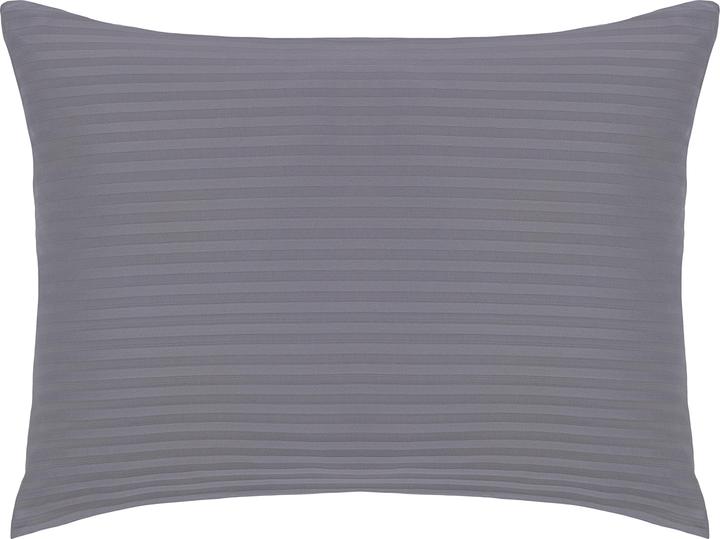 Domoletti BED COV SET STRIPED SATEEN GREY 200X220 (Bedding set, 200 x 220 cm)